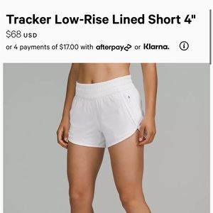 Lululemon Tracker Low-Rise Running Shorts